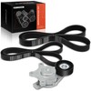 A-Premium Engine Serpentine Belt Drive Kit with Tensioner Compatible with