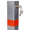 neolun Durable and Visible Parking Bollard with Lock for Enhanced