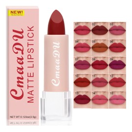 Cmaadu 1 Pieza Labial Mate Hidratante Fácil De Aplicar