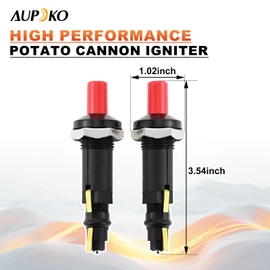 Piezo Potato Gun Igniter - Classic Spud Gun Potato Cannon Igniter. 18kv BBQ Grill Igniter- 2 Pack