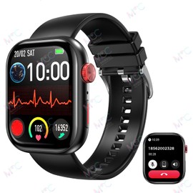 CRVMSM Smartwatch Women Men, 2.01 Inch HD Large Screen Fitness Tracker, with Phone Function, 120+ Sports Modes, Fitness Watch/Pedometer/Heart Rate Monitor/Sleep Tracker, IP68 Waterproof Sports Watch