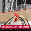 SIHAI 80 PCS Hammer-In Insulated Cable Staples, Heavy-Duty Multi-Cable Stacker