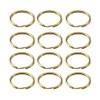 Brass Split Key Rings 13mm Round Flat Key Chains Key