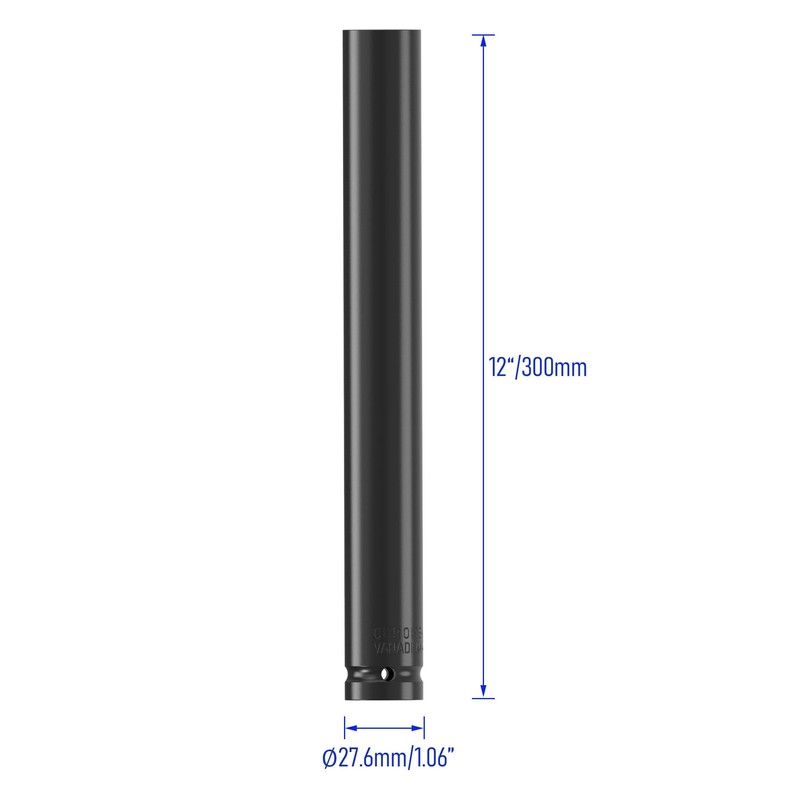 FOCMKEAS 1/2" Inch Drive by 21mm Deep Impact Socket, Heat-Treated