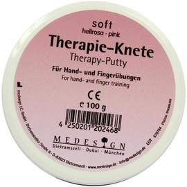 medesign Therapie Knete hellrosa soft, 1er Pack (1 x 100 g)