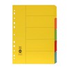 Marbig Indices & Dividers 5 Tab Manilla A4 Brights