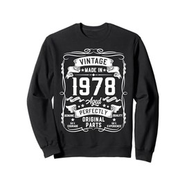 Vintage 1978 47yr 47th Birthday Gifts for Men 47 Years Old Sweatshirt