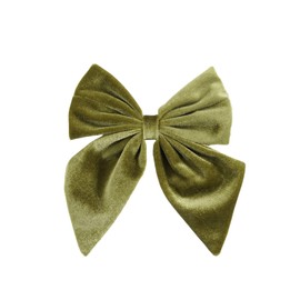 Spenlly Women Teens Girls Velvet Hair Bows Clip Kids Little Girls Hair Bow Alligator Clip Hair Barrettes Headwear Hair Accessories (Green)
