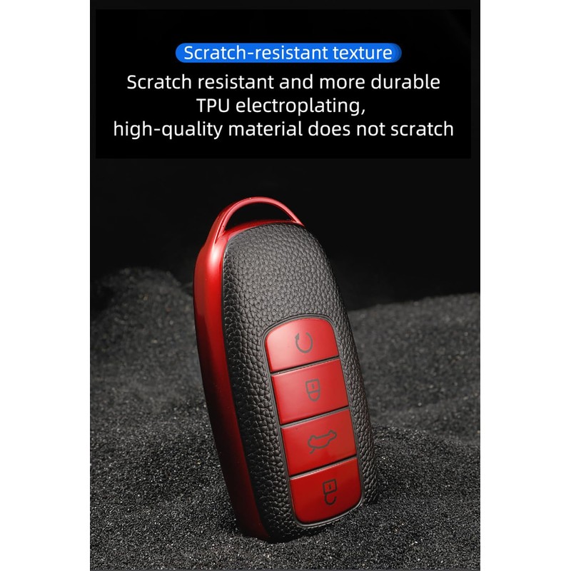 ontto Car Key Fob Cover Keyring fit for Chery Jaecoo