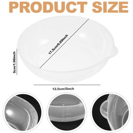 BEANPRECOY Electronic Kitchen Scale Tray Transparent Food Tray Food Scale Bowl Mini Food Scale Pan Digital Gram Scale Weighing Pan Powder Weight Weigh Boats Plastic Kitchen Scale Pan Kitchen Supplies