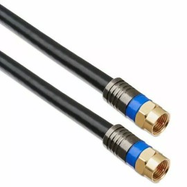 ONN QUAD-SHIELD COAXIAL CABLE, BLACK, 25 FT.