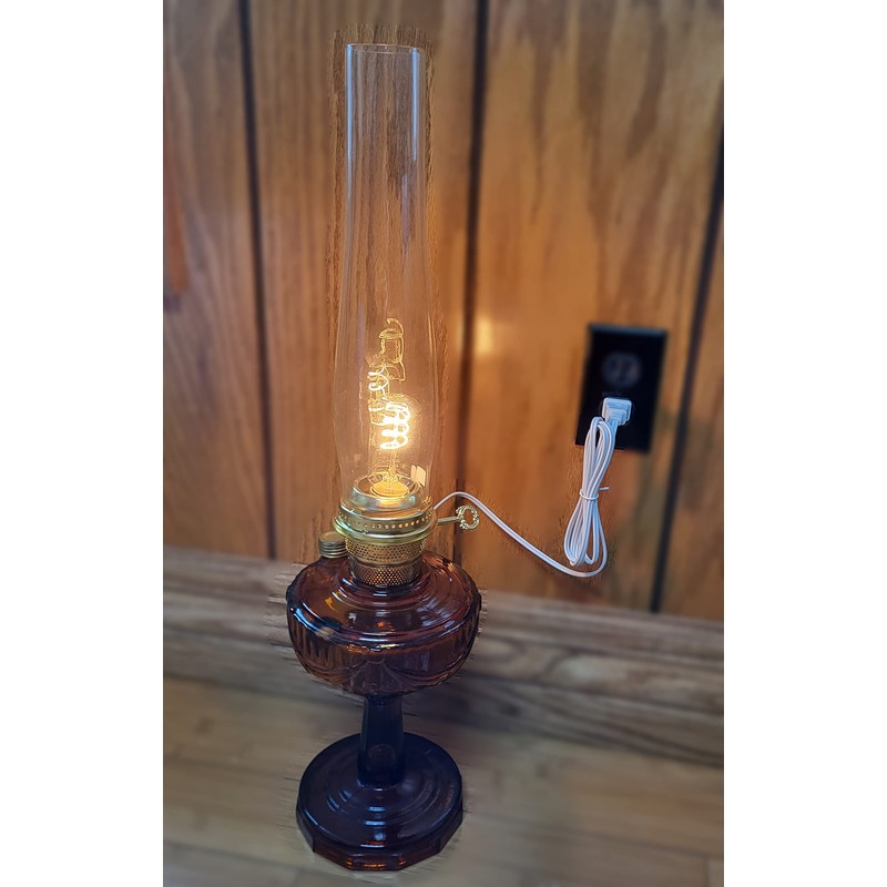 B&P Lamp® Solid Brass Electrified Burner Designed to Fit Aladdin®