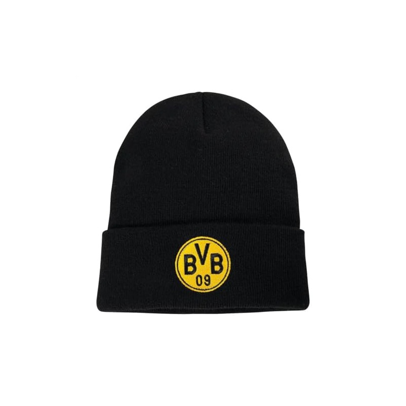 Borussia Dortmund BVB Logo Beanie Black, black, One Size