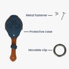 kwmobile Car Key Faux Leather Case Compatible with Smart 3-Button