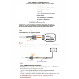 TBVPARTS WAHLER 7353D EGR Valve A6461400460 EGR Emulator EGR Valve for 200/220/270/400 CDI Ring Valve Egr 270/400 CDI 6461400860 7.24800 9.37. 0