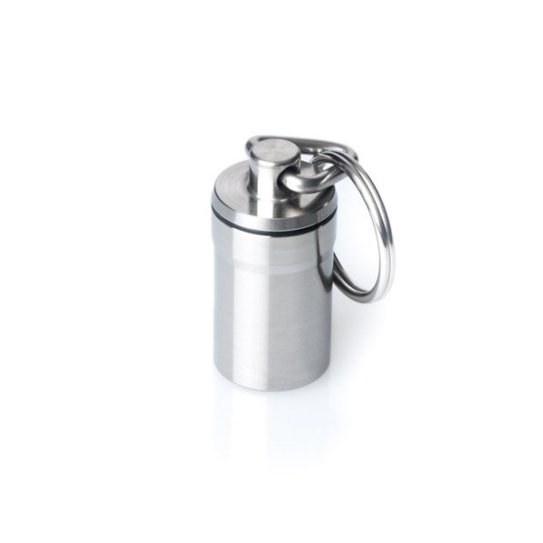 GUS Magnum Pill Fob, Made in USA, Stainless Steel Keychain Pill Holder, Larger Pill & Vitamin Holder