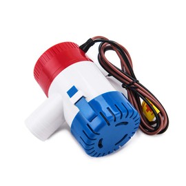 Dontmiss Submersible Boat Bilge Water Pump 12v 1100gph Non-Automatic Marine Electric Bilge Pump for Ponds, Pools, Spas Silent, Boat Caravan RV Submersible