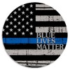 Blue Lives Matter Flag - 3 Pack Circle Stickers 3