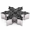 Winter Snowflake Cookie Cutter Set - 5 Piece - Stainless