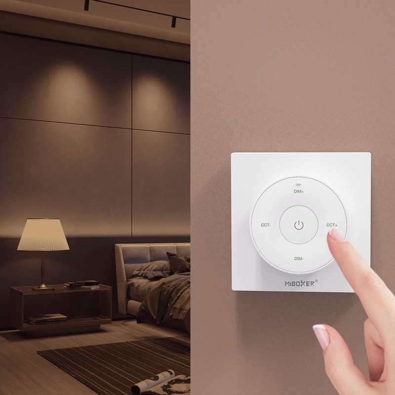 LIGHTEU, Milight Miboxer 2.4GHz Panel Remote with Magnetic Holder, Color