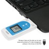 LOCADENCE Temperature Humidity Data Logger, Reusable LCD Digital Temperature Recorder,