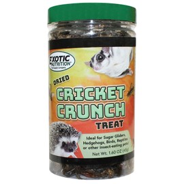 Cricket Crunch (3.2 oz.) - All Natural Healthy High Protein Insect Treat - Chickens, Birds, Hedgehogs, Bluebirds, Reptiles, Sugar Gliders, Opossums, Skunks, Lizards, Fish, Turtles, Amphibians