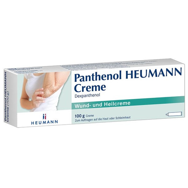 Panthenol HEUMANN Cream: Wound and Healing Ointment to Promote Wound Healing for Burns, Small Wounds and Dry Skin, Anti-Inflammatory Ointment, 100 g