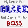 CafePress My Dad Is The COACH Dog T Shirt Dog