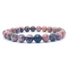Énergétique jewel Rhodonite Bracelet Natural Stone Grade A for Men