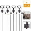HNBun 4Pcs Recliner Pull Cable Replacement, Universal D-Ring Sofa Recliner