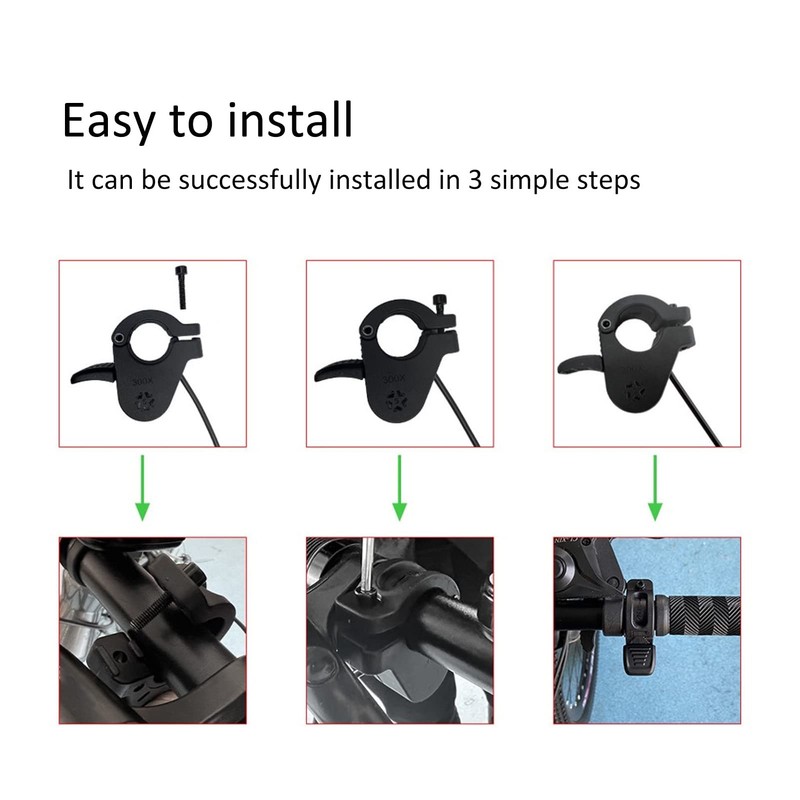 SUNGOOYUE Electric Bicycle Thumb Throttle, 300X Speed Regulator Accelerator Conversion