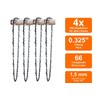 Powermat 4 Saw Chains + 1 Blade Suitable For 4HP49
