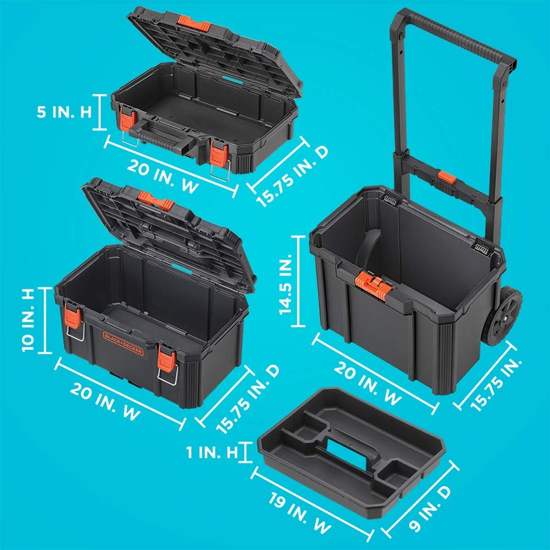 beyond by BLACK+DECKER BLACK+DECKER BDST60500APB Stackable Storage System - 3