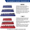 WORKPRO Magnetic Socket Organizer Set, 6-Piece Socket Holder Set Includes