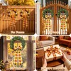 4 Pcs Fall Wreath Sash for Front Door for Garland