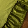 Chorowl Green Velvet Table Cloth Rectangular Decorative Ruffle 60x102 Inch