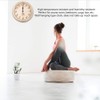 Fdit 23 cm Diameter Sauna Clock Wall Hanging Wooden Clock