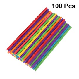 Milisten 100pcs Dowel Rods Wood Sticks Colored Wood Dowel Rods for DIY Crafts