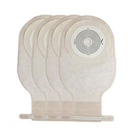 Colostomy Bag, Risingmed Ostomy Bags Drain Pouches Drainable Colostomy Care Bag Open Pouch Ostomy Stoma 60mm Cut Size for Illeostomy Stoma Care (Pack of 10)