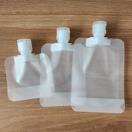 Portable portioning plastic bag pouch container 50ml plastic bag plastic case cosmetic container / 휴대용 소분 비닐팩 파우치 용기 50ml 비닐백 비닐케이스 화장품용기