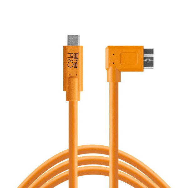 Tether Tools TetherPro USB-C to 3.0 Micro-B Right Angle Cable,