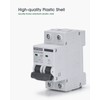 Chtaixi AC Miniature Circuit Breaker, 25 Amp 120V/240V 2 Pole