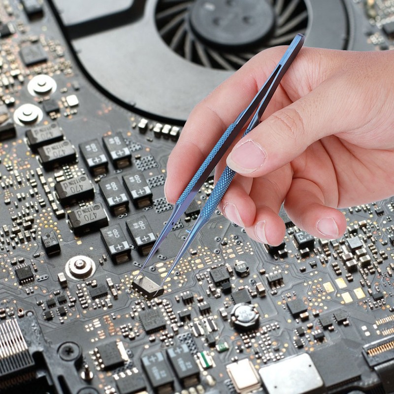 Ti Alloy Tweezer Microscope Motherboard Fingerprint Jump Line Wire Repair
