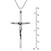 AeraVida Divine Devotion Jesus Christ .925 Sterling Silver Crucifix Pendant