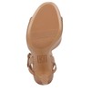 Naturalizer Womens Lala High Heel Dress Sandal Taupe Tan Leather