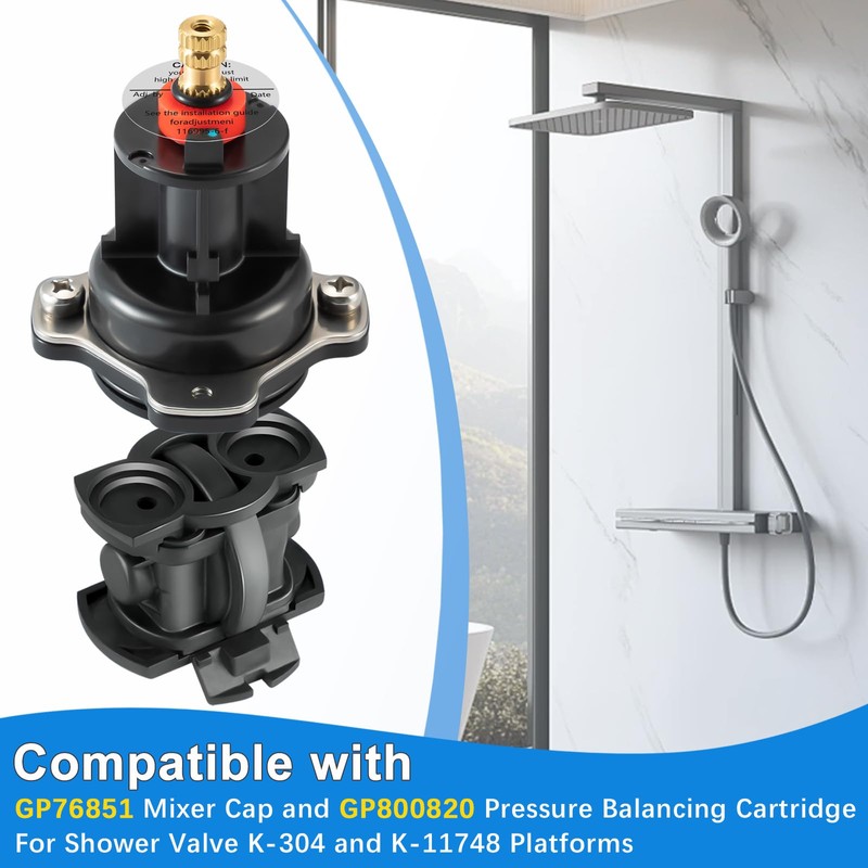 GP876851 Mixer Cap and Pressure Balancing Cartridge Kit, for Kohler
