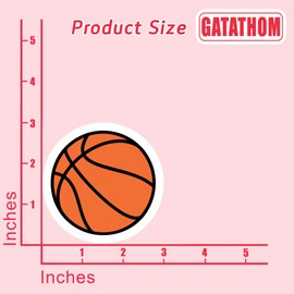 (3Pcs) Basketball Sticker Basketball Lover Basketball Accessories Basketball Gift Basketball Water Bottle Sticker Basketball Decals, Waterproof Vinyl Decal for Book Laptop Tumbler, Size 3 x 3 Inch