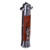 Switchblade Spring Folding Knife Push Button Pocket Comb Oil Hair
