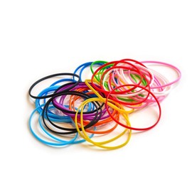 Grifiti Band Joes Durable Silicone Rubber Band Replacements #14 Size 2.0" x 0.125" x 0.08" 4" Circumference 1.3" Diameter 40 Pack - Color: Assorted