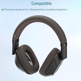 HAIZEEN Earpads Compatible with Plantronics Backbeat Pro 2 Bluetooth Noise Cancelling Headset Headphone Ear pads Replacement Cushion (Protein Leather/Memory Foam)